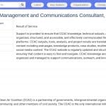 Consultant en Gestion des Connaissances et Communication – CCAC