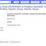 Spécialiste Supply Chain Orchestration & Analytics – UNFPA Nairobi