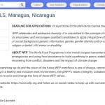 Assistant(e) Ressources Humaines – WFP Managua, Nicaragua