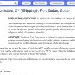 Assistant Support Logistique (Shipping) – Port Soudan