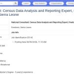 Expert en Analyse et Reporting de Données de Recensement