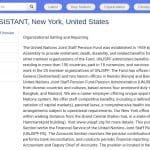 Assistant Comptable au Fonds de Pension des Nations Unies