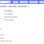 Consultant en développement pour les réfugiés et déplacés au Cameroun