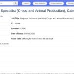 Spécialiste Technique Régional Production Végétale et Animale