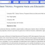 Consultant Technique – Programme Éducation Inclusive, Honduras