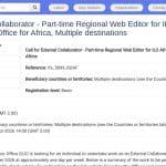 Éditeur Web Régional Afrique – Collaborateur Externe Temps Partiel