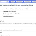 Consultant en Assistance Technique aux Entreprises – Pérou