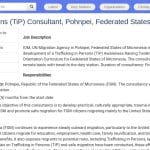Consultant en prévention de la traite des êtres humains et orientation pré-départ