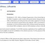 Conseiller en Migration – Centre d&rsquo;Information, Vilnius