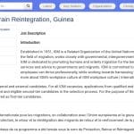 Assistant de Terrain Réintégration des Migrants – Guinée
