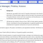 Directeur(trice) de Programme Pays – Égalité des Genres au Kosovo