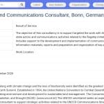 Consultant Engagement des Acteurs Non-États et Communication (UNCCD)