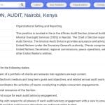 Chef de Section Audit – Division de l&rsquo;Audit Interne (Nairobi)