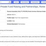 Associé Financier – Gestion des Fonds et Partenariats, Rome