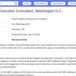 Consultant Développement et Exécution de Projets – Washington D.C.