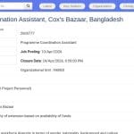 Assistant Coordination Programme – Gestion des Ressources Naturelles et Réduction des Risques