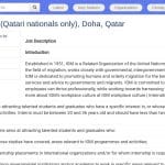 Stage en Gestion des Migrations – Organisation Internationale pour les Migrations, Doha