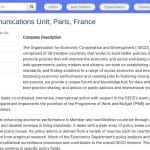 Responsable Communication Économique – OCDE Paris