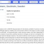 Stage Relations Extérieures et Communication – UNHCR Stockholm