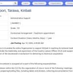 Assistant Administratif – OMS Kiribati