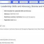 Consultant en Leadership et Plaidoyer pour le Développement