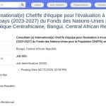 Chef d&rsquo;équipe expert en évaluation de programme international