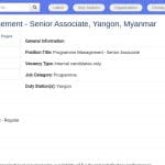 Associé principal en gestion de programme – Administration et contrats