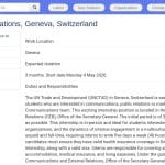 Stage en Communication Interne – Nations Unies Genève