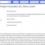 Consultant en résilience climatique urbaine – Bo, Sierra Leone
