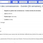 Stage en gestion des connaissances et communication – UNICEF Guinée
