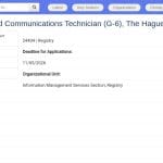 Technicien Senior Réseaux et Télécommunications (G-6)