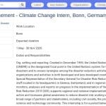 Stage en Gestion de Programme – Changement Climatique