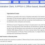 Assistant Administratif – ONU Femmes, Bureau de Brasília
