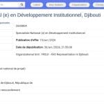 Spécialiste en Développement Institutionnel pour la Résilience Climatique