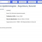 Épidémiologiste Vétérinaire – Analyse des risques liés à la viande de brousse