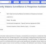 Assistant Surveillance et Réponse Paludisme en Milieu Rural