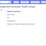 Associé(e) Gestion de Cas de Protection – HCR Kuala Lumpur