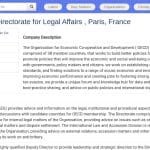 Directeur Adjoint des Affaires Juridiques – OCDE Paris