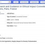 Consultant en comités d&rsquo;impact éthique pour l&rsquo;administration flamande