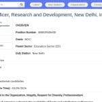 Chargé de projet national Recherche et Développement – UNESCO MGIEP