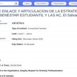 Consultant en Stratégie Éducative et Bien-être Étudiant – UNESCO