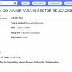 Assistant(e) Technique Junior – Secteur Éducation (UNESCO Pérou)