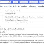 Spécialiste Senior Inclusion Handicap – Développement Social