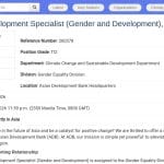 Spécialiste Senior Développement Social – Genre et Développement