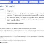 Chargé(e) principal(e) de la démocratisation – Mission OSCE Skopje