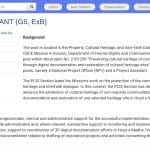 Assistant de Projets – Préservation du Patrimoine Culturel