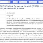 Consultant Réseau de Référence de Surface GCOS – Mission à distance