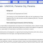 Associé(e) de Programme Humanitaire – UNOCHA, Panama