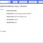 Chef de Projet Implementation – Ukraine