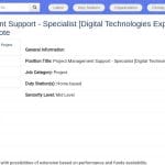 Expert en Technologies Numériques – Appui à la Gestion de Projets